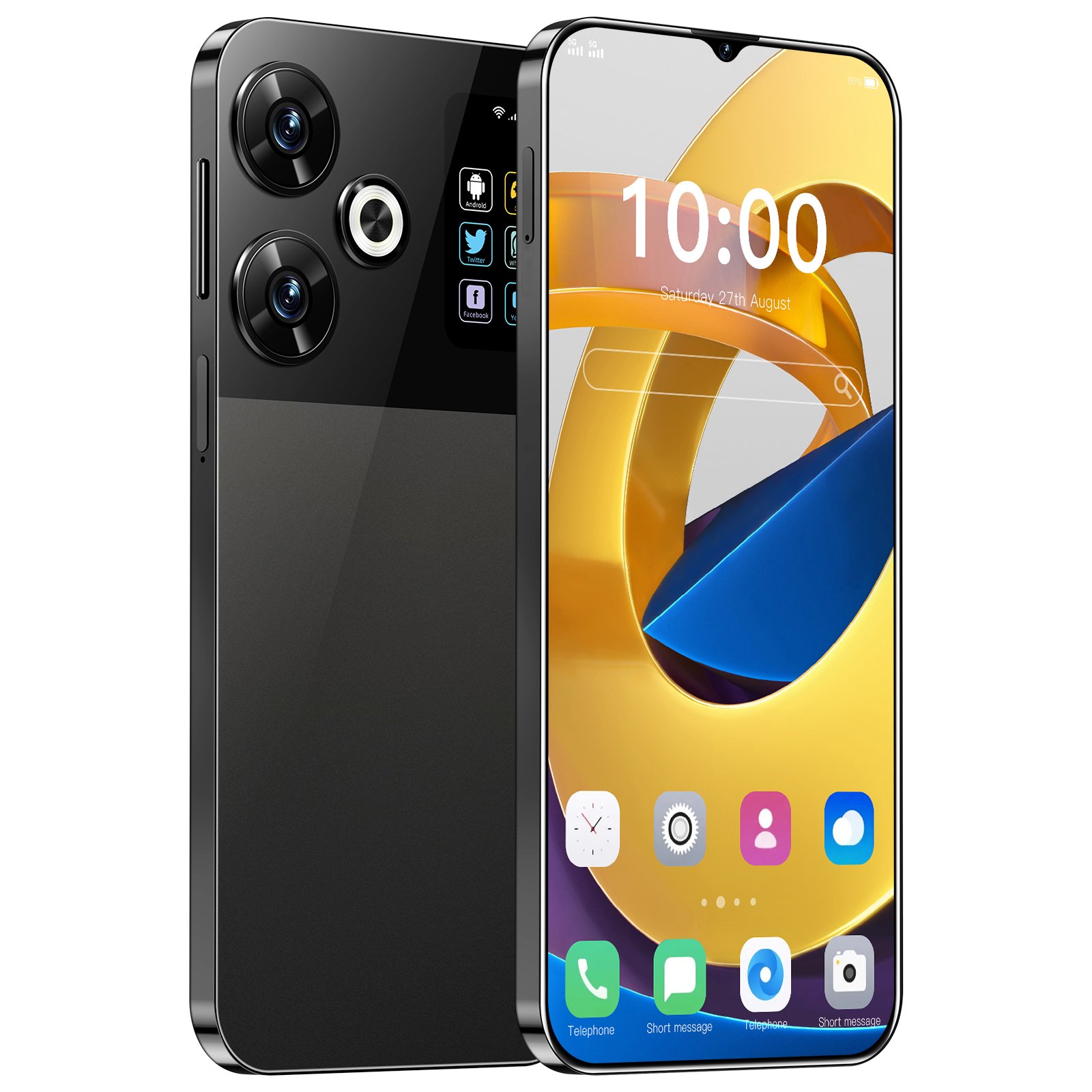 M6Pro 5G smartphone 7.3-inch screen fingerprint facial recognition Android 13